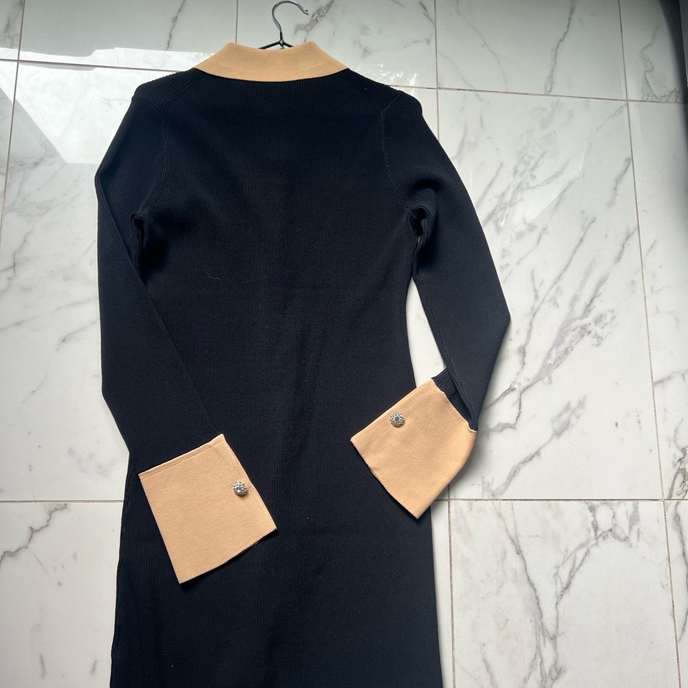 J Crew - Ribbed polo sweater-dress with jewel buttons - Picture 8 of 10